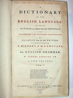 Samuel Johnson woordenboek