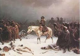 Napoleon vlucht in 1812 uit Rusland