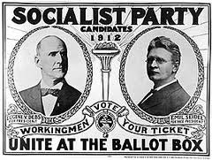 Foto Kandidaten presidentsverkiezingen Socialistische Partij in de VS in 1912