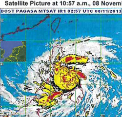 Satellietbeeld Haiyan