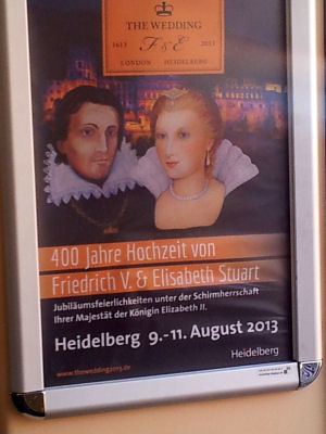 Affiche herdenking huwelijk Friedrich V & Elisabeth Stuwart