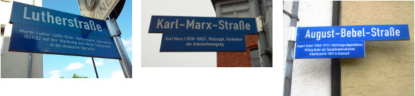 Foto van straatnamen in Eisenbach