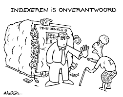 Cartoon Overpuilende kluis - indexeren is onverantwoord