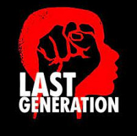 Logo Last Generation, hoofd met vuist