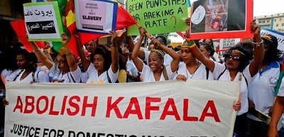 demonstranten abolish kafala