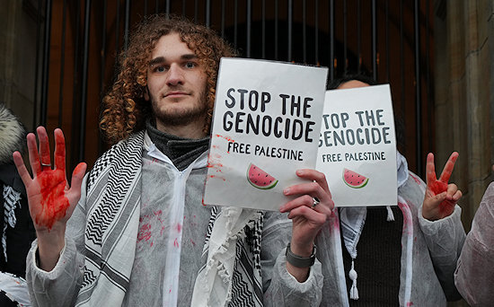 Demo Stop genocide - free Palestine