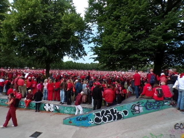 het malieveld is vol