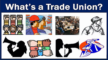 What is a trade union? Acht plaatjes