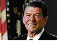 portretfoto van Ronald Reagan