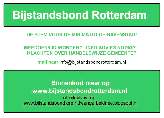Aankondiging bijstandsbond Rotterdam