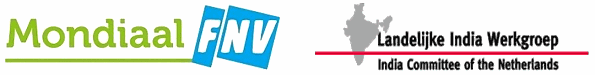 Logo's Mondiaal FNV en Landelijke India Werkgroep
