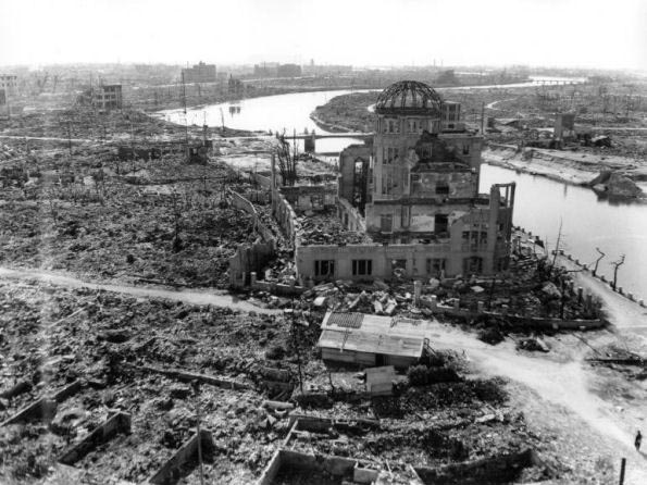 Foto verwoest Hiroshima 