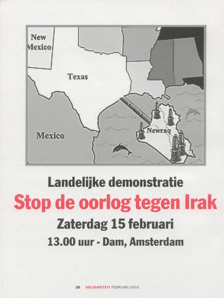 Stop de oorlog tegen Irak
